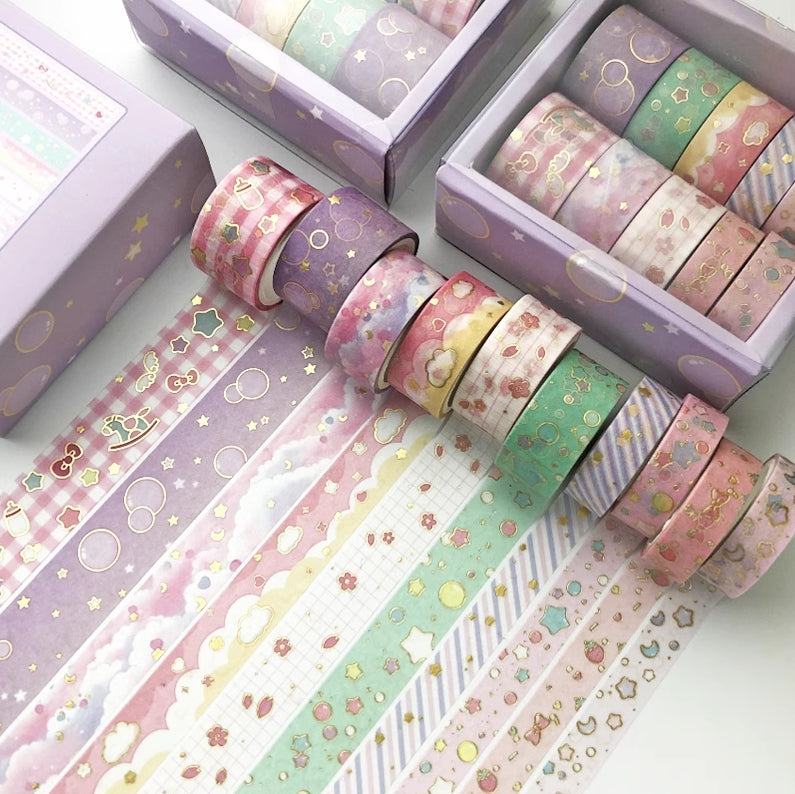 D1_Hot stamping combination 10 rolls Washi tape set - Pretty Girl