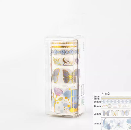 E1_Hot stamping combination 6 rolls Washi tape set - Spring