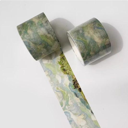 C7-Van Gogh Oil Painting 3cm Wide 5m Long Single Roll Washi Tape - Clouds